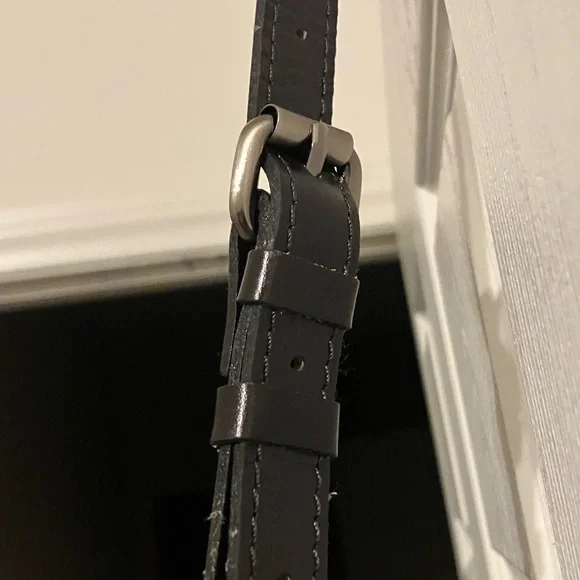 ☑️PATRICIA NASH BURNISHED ALL LEATHER ADELINE TOTE  BAG black - Picture 6 of 11